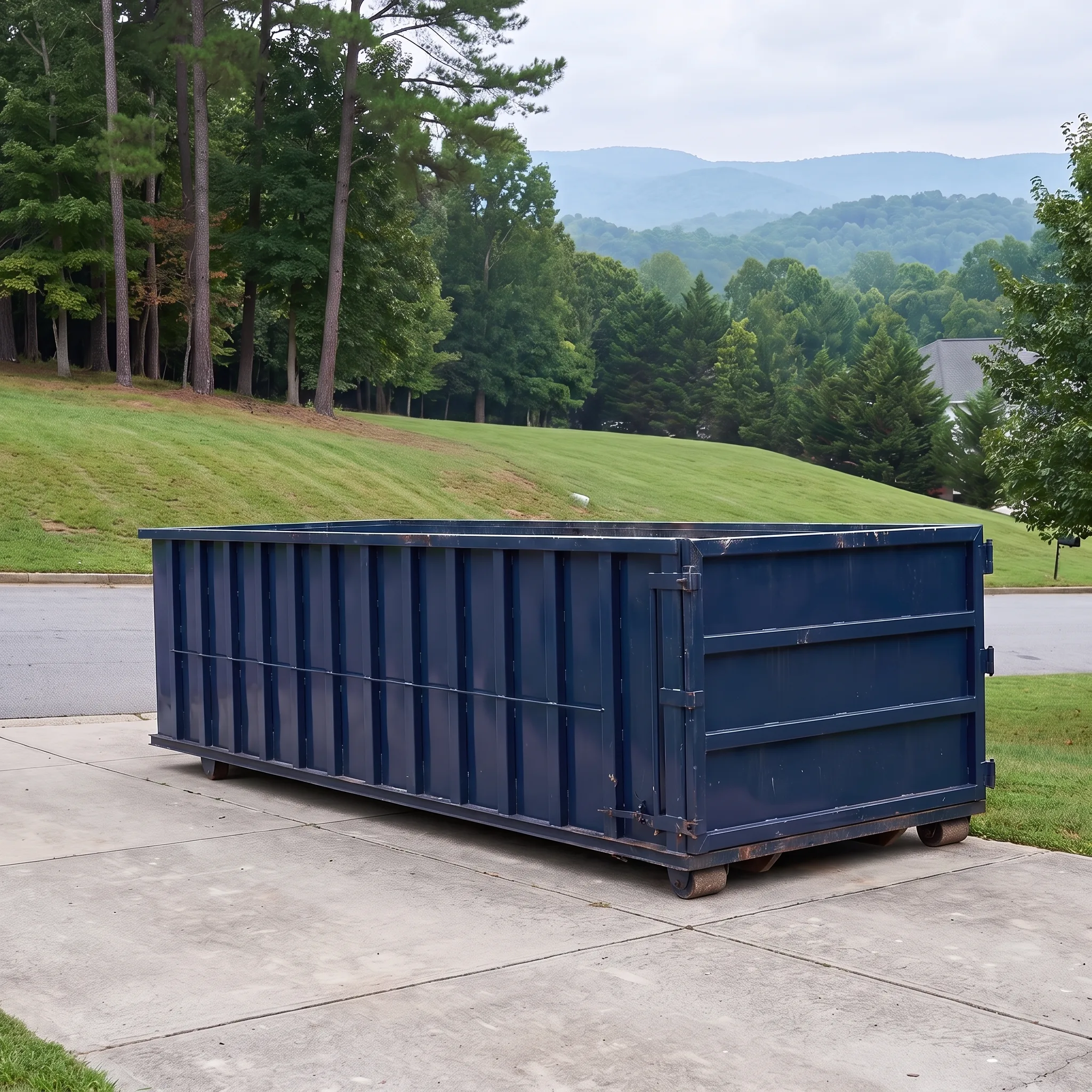 Dumpster on a Nashville, TN job site